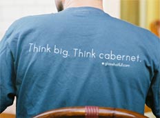 Think Big, Think Cabernet tshirt